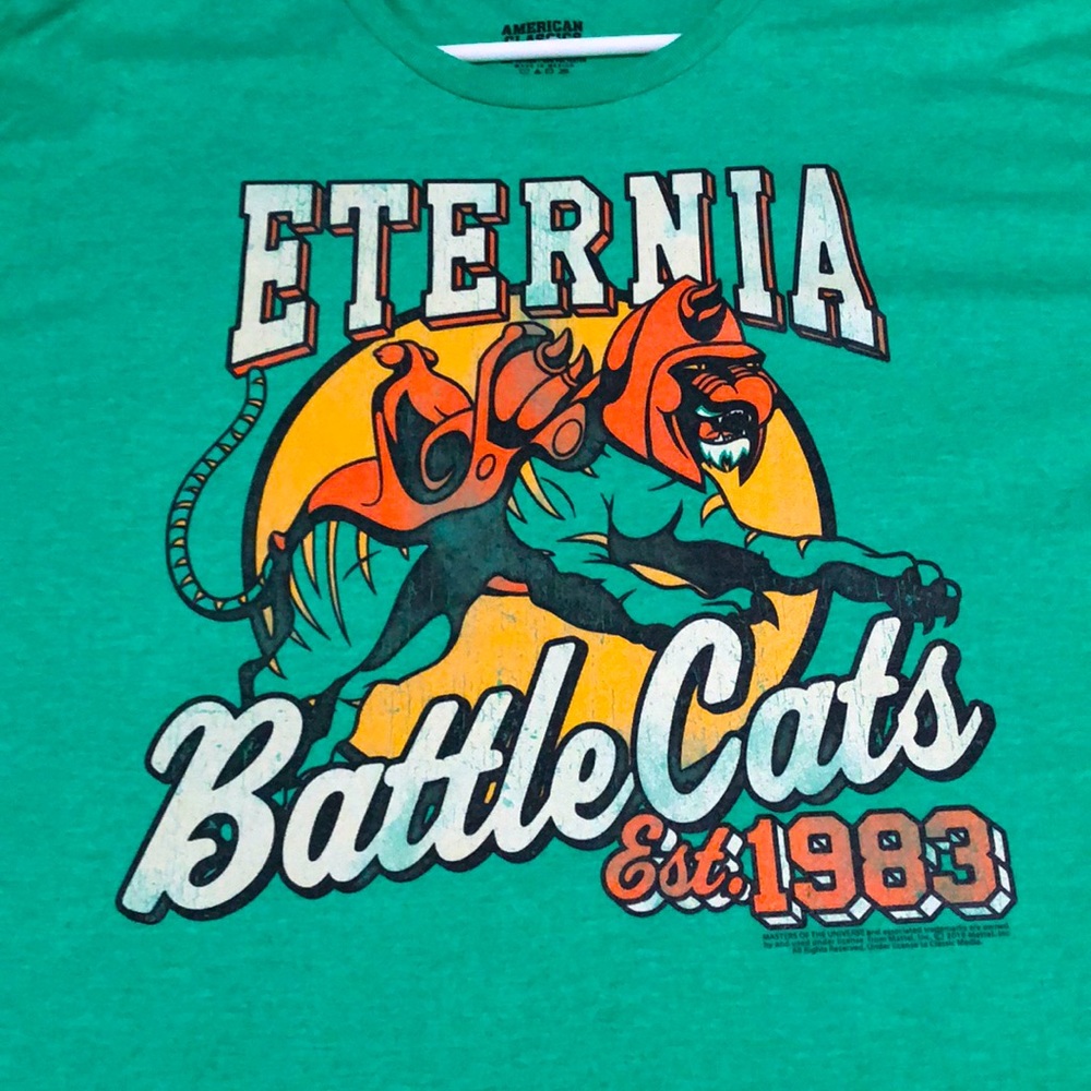 XL AMERICAN CLASSICS BRAND “ETERNIA BATTLE CATS” T SHIRT MOTU est 1983